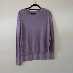 Long sleeve purple sweater